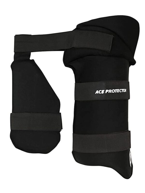 Sg Thigh Pad Ace Protector Combo (black N White) 2